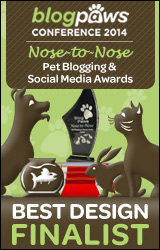 BlogPaws 2014 Nose-to-Nose Awards Finalist badge