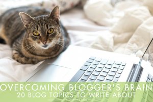 Overcoming Blogger's Brain