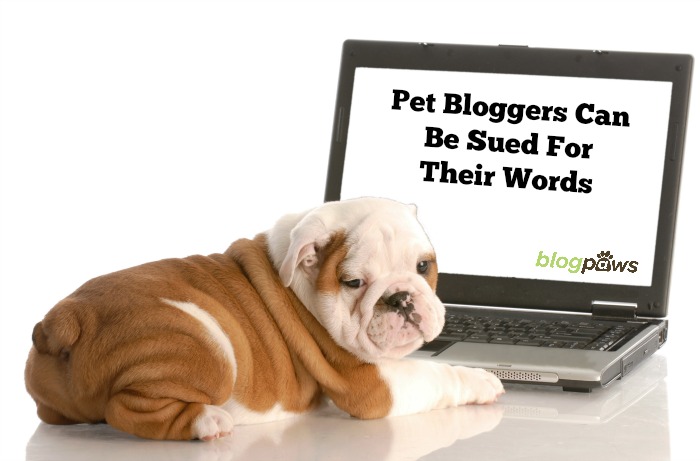 Pet Bloggers Can Be Sued For Their Words