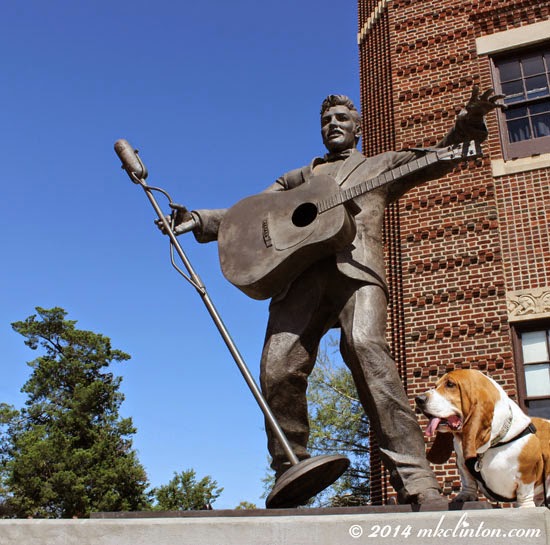 Hound Dog Bentley Visits “The King”