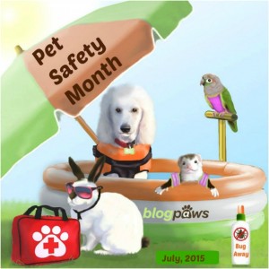 BlogPaws Pet Safety Month theme badge - July 2015