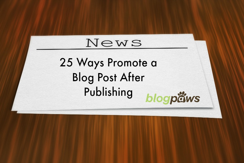 How to promote a blog post