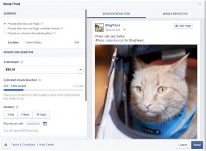 Behind the scenes of a Facebook boost post