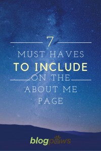 About Me Page tips