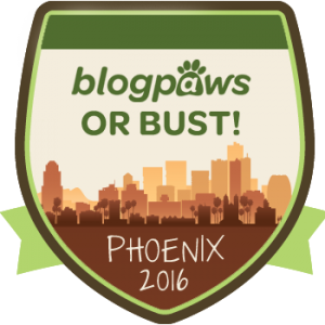 BlogPaws or Bust badge
