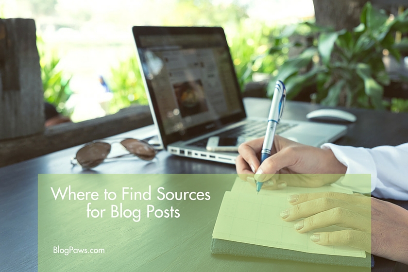 How to Find Sources for Blog Posts