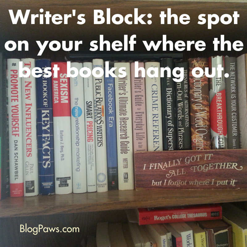 Your Book Shelf and Writer's Block