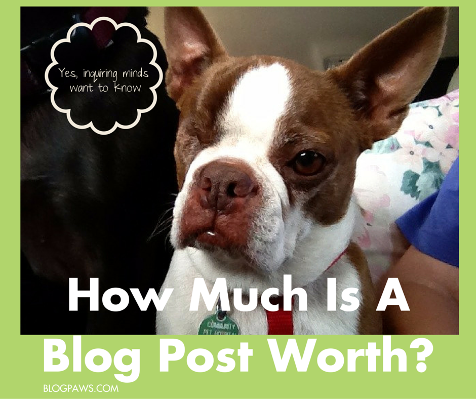 How Much Is A Blog Post Worth?