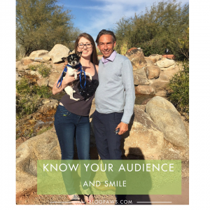 Smile at your audience when public speaking