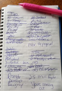 to do list