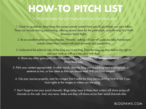 how to pitch blogs list