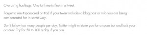 Twitter blogger tip