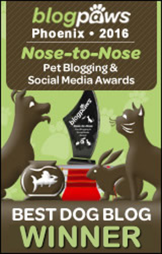 BlogPaws 2016 Nose-to-Nose Awards - Best Dog Blog Winner