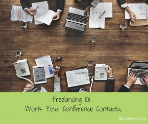 how to work conference contacts
