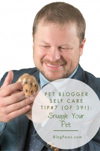 self care tip snuggle your pet