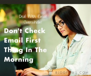 deal with email overwhelm
