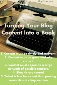Turning Your Blog Content into a Book