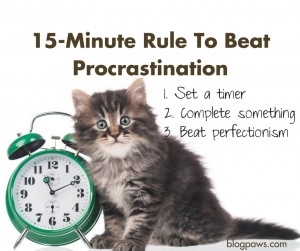 15 minute rule to beat procrastination