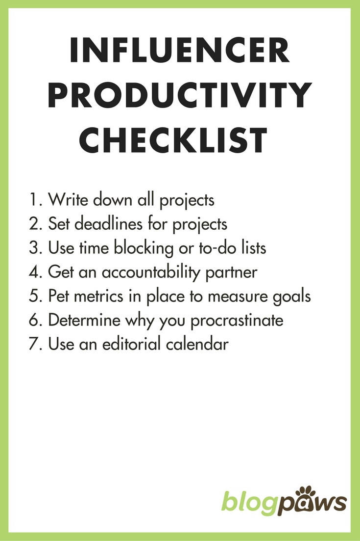 productivity checklist