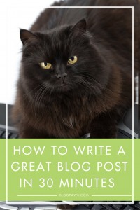 30 minutes to a great blog post