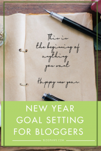 New Year Goals for bloggers