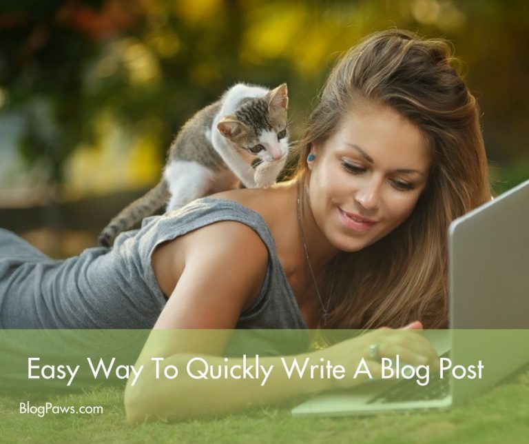The Easy Way to Write a Blog Post Quickly