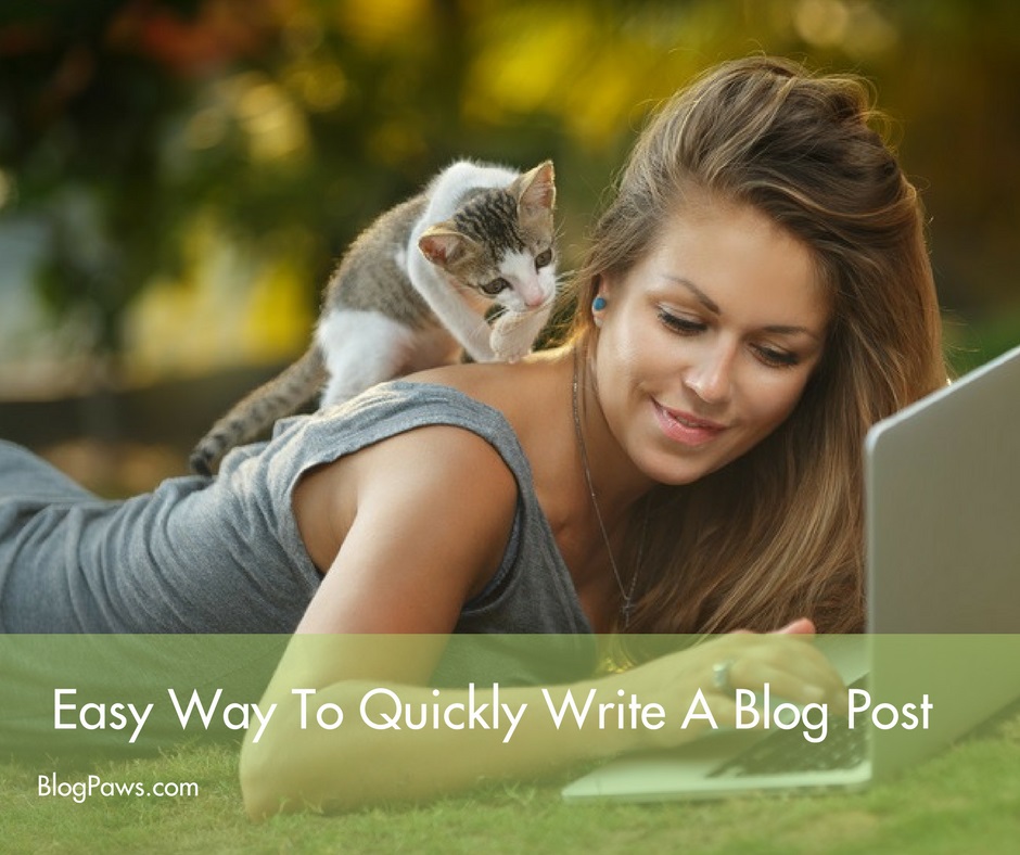 Easy Way To Quickly Write A Blog Post