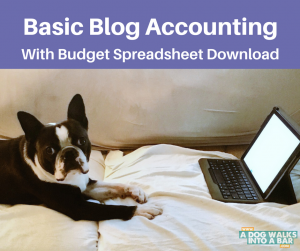 Basic Blog Accounting with Budget Spreadsheet Download