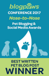 Best Written Pet Blog Post badge