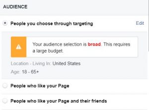 Who Do I want to see my Facebook boost