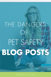 How to write a pet safety blog post