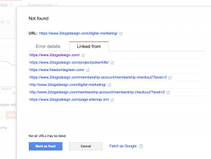 Search Console Sample Page