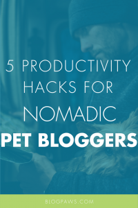 5 Productivity Hacks For Nomadic Pet Bloggers