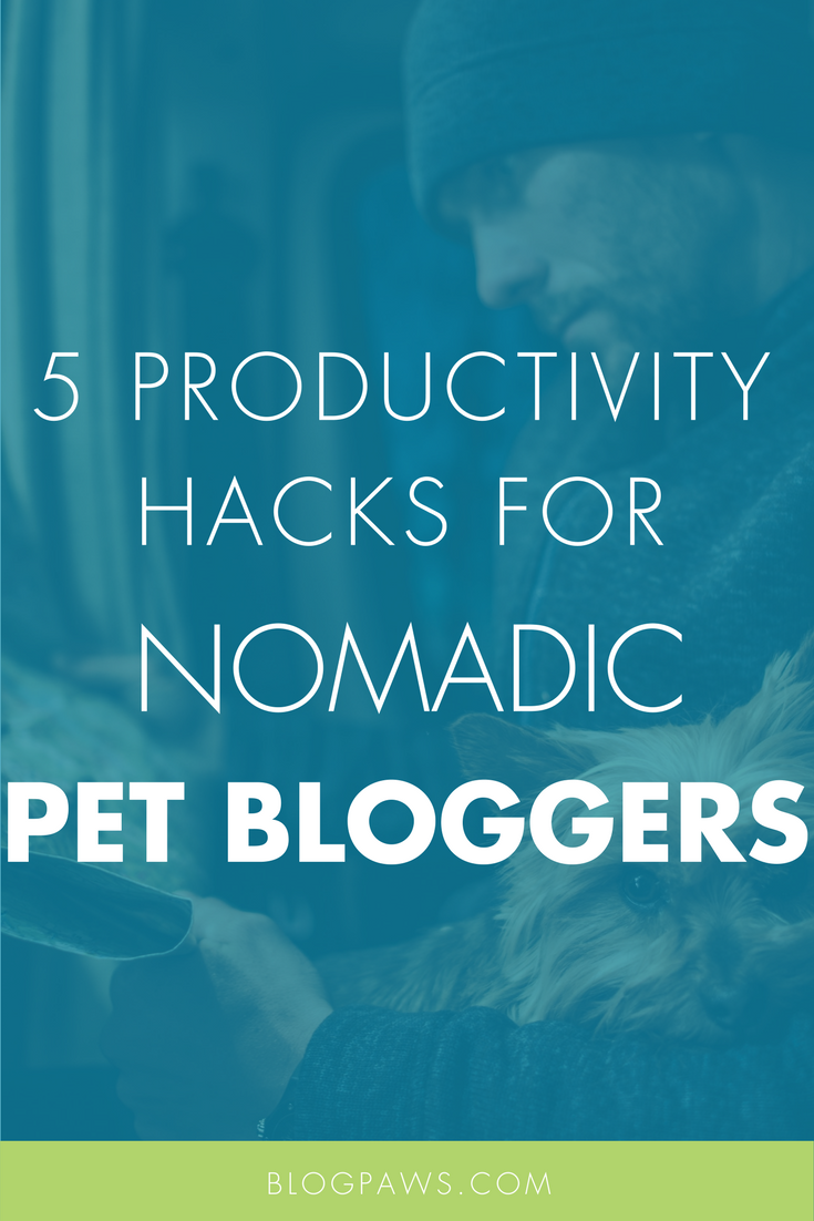 5 Productivity Hacks for Nomadic Pet Bloggers