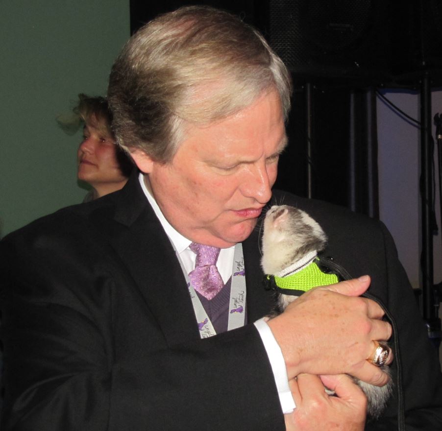 David Frei with ferret