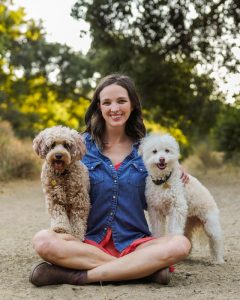 Nicole Ellis with her own pups - The Pack