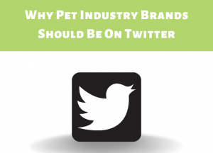 Why Pet Brands Need Twitter with Twitter logo and a black cat and a black dog