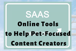 road sign with title online tools to help pet-focused content creators