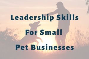 Man with dog during sunset | Leadership Skills For Small Pet Businesses