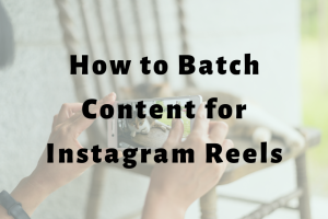 person taking cellphone picture of a cat slide | How to Batch Content for Instagram Reels