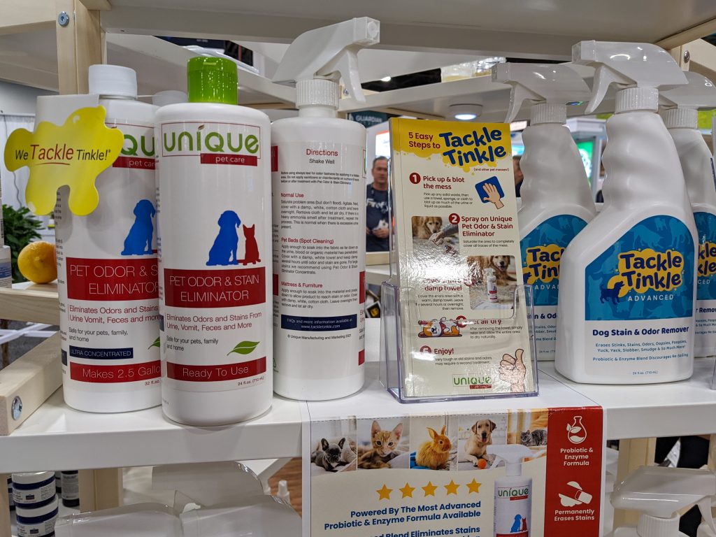 Unique Pet Care Pet Odor and Stain Eliminator | Learn More About BlogPaws Best Award Winners at SuperZoo 2022