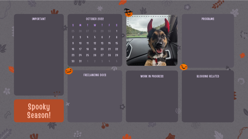 Halloween desktop wallpaper | How to Use Organizational Tools to Organize, Streamline, and Grow Your Small Pet Business
