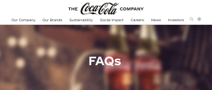 screen shot coca cola website | How to Choose Brand Fonts for Your Small Pet Business