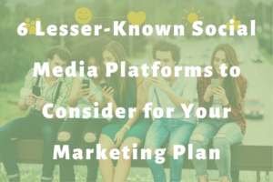 a group of people using social media on their phones slide | 6 Lesser-Known Social Media Platforms to Consider for Your Marketing Plan