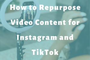 woman recording video on phone slide | How to Repurpose Video Content for Instagram and TikTok