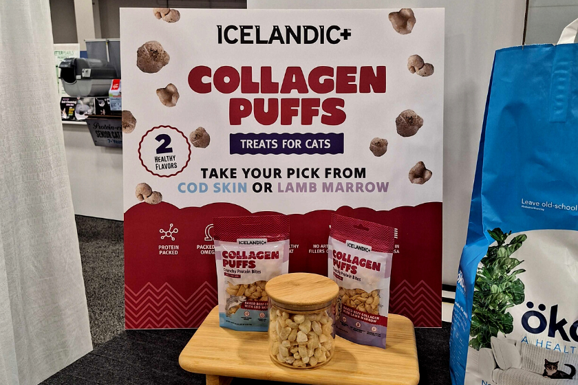 display of collagen puff treats | Introducing the BlogPaws Best Award Winners at SuperZoo 2023