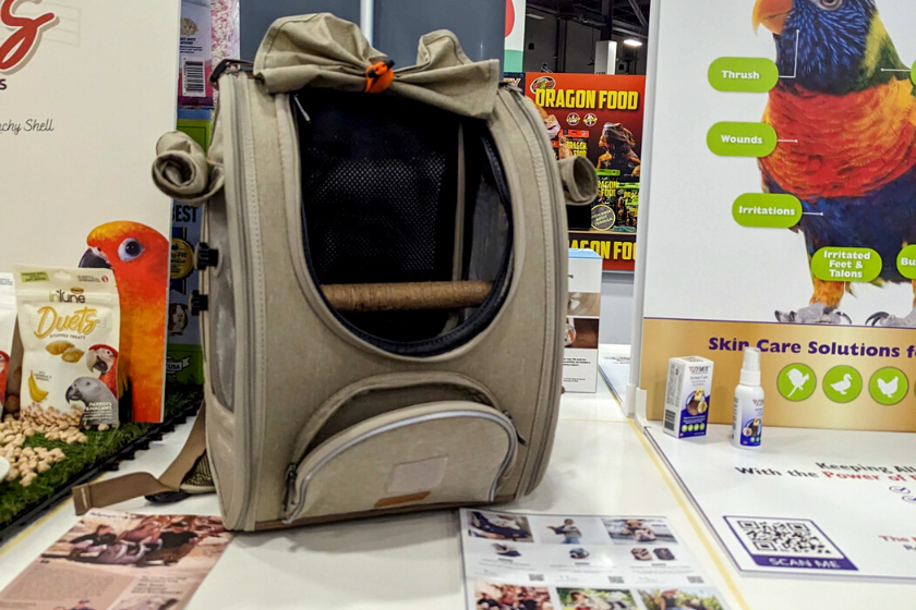 pet backpack designed for birds | Introducing the BlogPaws Best Award Winners at SuperZoo 2023