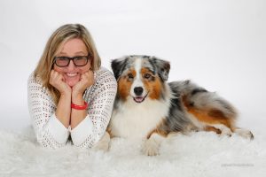 Susan Hartzler with her dog