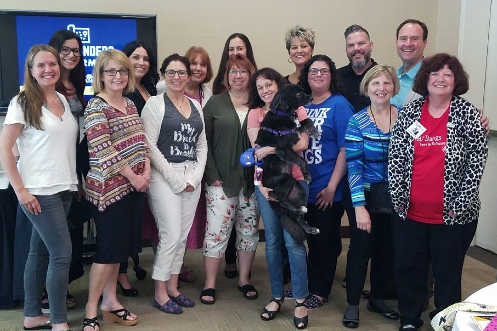 Group of pet-focused content creators at the Pathfinders Retreat at BlogPaws