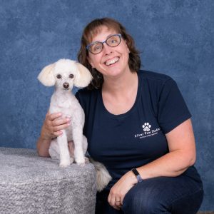 Monique Eckes with her dog